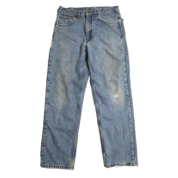 Carhartt Other - Vintage Carhartt Mens 33x30 Flannel Lined Blue Jeans Pants Distressed B21DST USA
